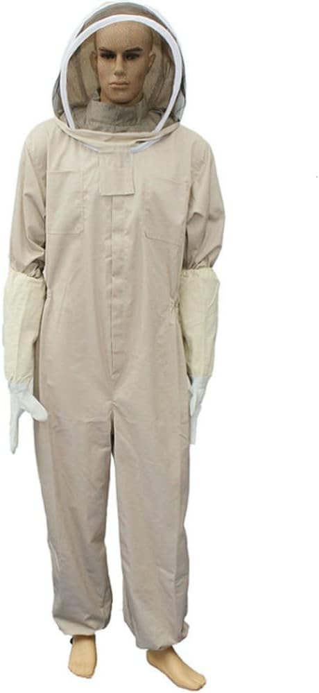 Bozaap Bienenanzug mit Handschuhen, Schutzanzüge für Imker, professioneller Imkeranzug für Männer un