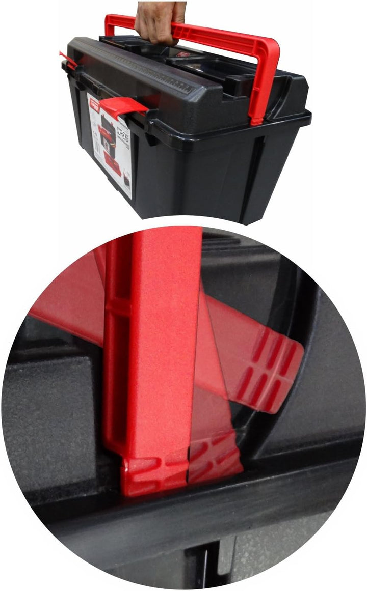 TAYG TOOLBOX Werkzeugkasten aus Kunststoff Nr.31 Sortimentkoffer Nr. 31 mit Einlage und Box 445 x 23