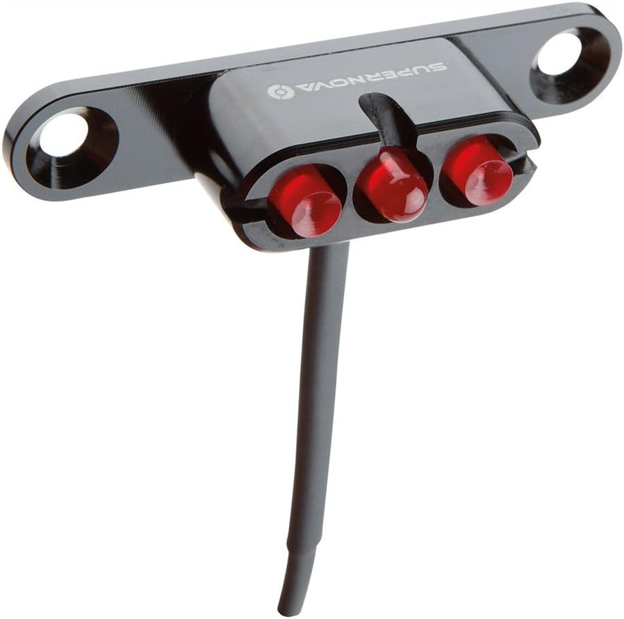 Supernova E3 Tail Light 2 Gepäckträgermontage - 6V - FR, Black, One Size