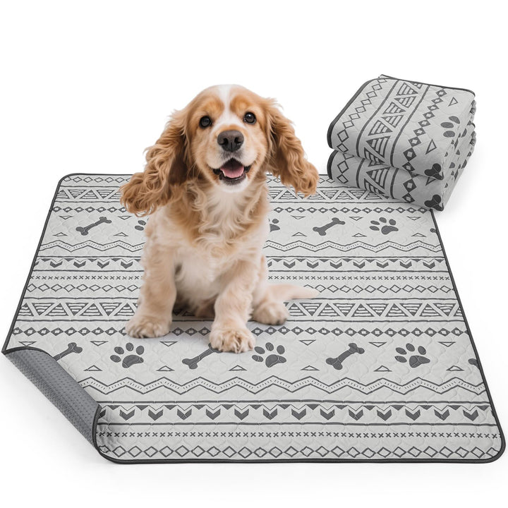 Welpenunterlagen Waschbar, 79x92cm Saugfähige Trainingspads für Hunde | 2 Stück Hunde Pipi Unterlage