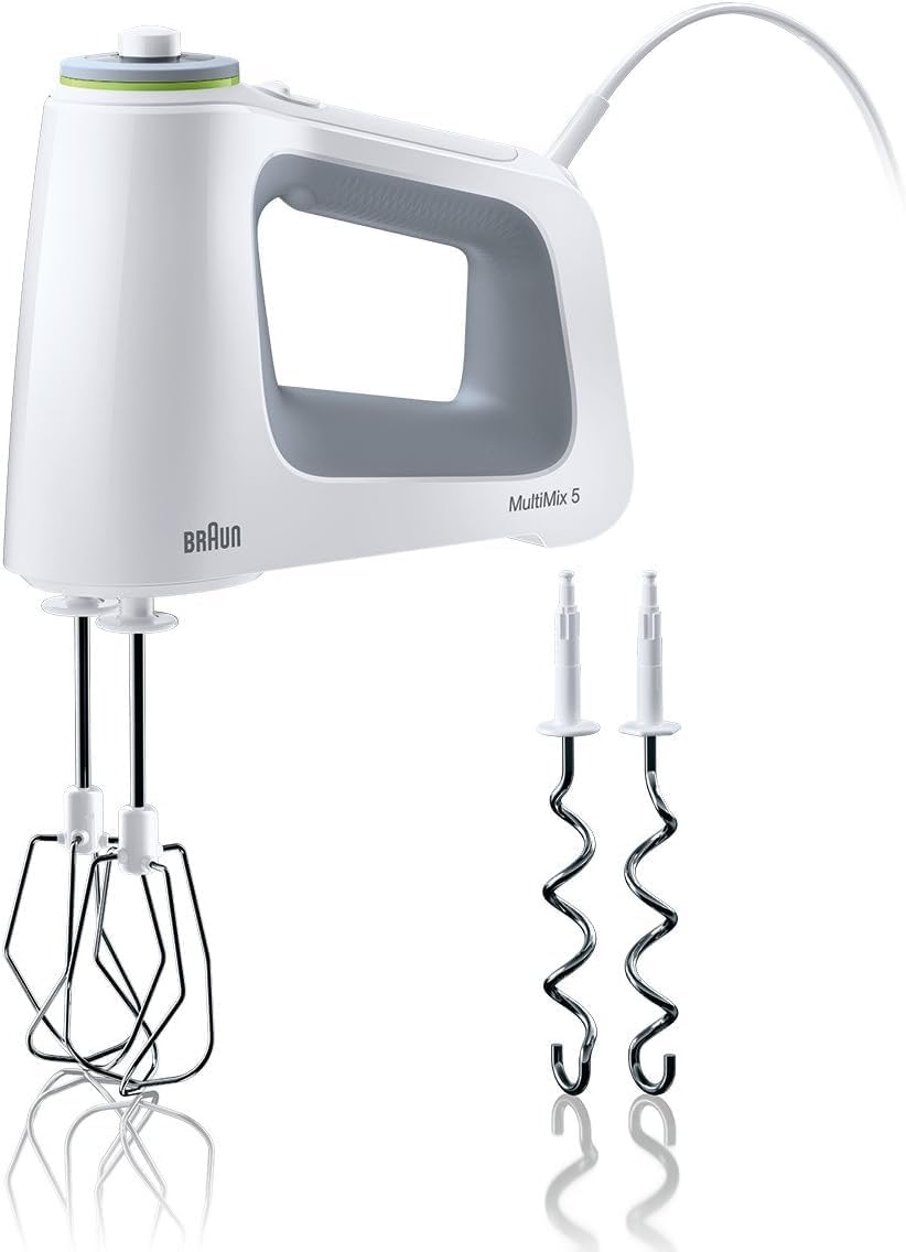 Braun MultiMix 5 HM 5000 Handmixer - Handrührgerät mit stufenloser Geschwindigkeitsregelung, 700 Wat