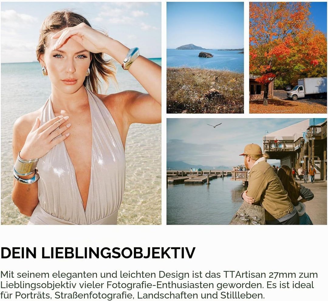 TTARTISAN AF 27mm F/2.8 E APS-C Fester Fokus Linse für Sony E-Bajonett A6000 A6100 A6300 A6500 ZV-E1