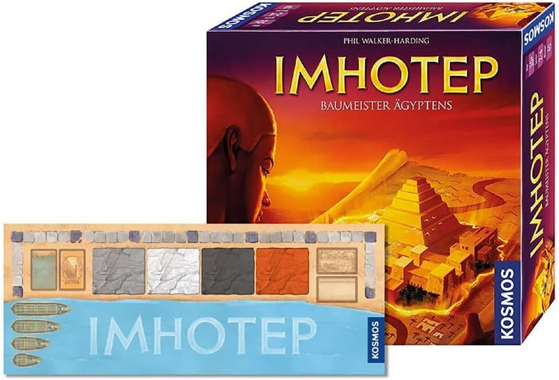 Kosmos 692384 - Imhotep - Baumeister Ägyptens, das Grundspiel, Strategiespiel mit viel Interaktion u