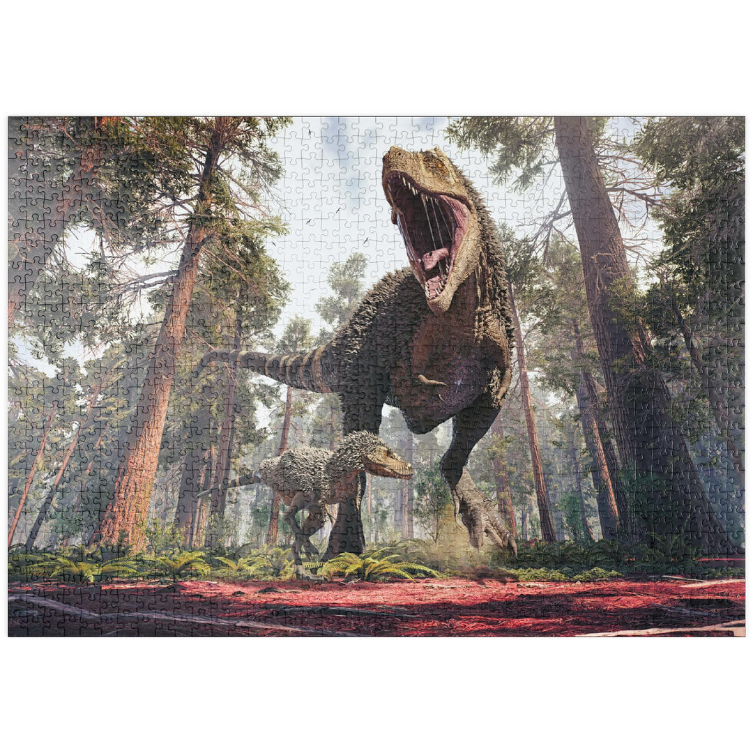 Tyrannosaurus Rex und Sein Jungtier - Premium 1000 Teile Puzzle - MyPuzzle Sonderkollektion von Puzz