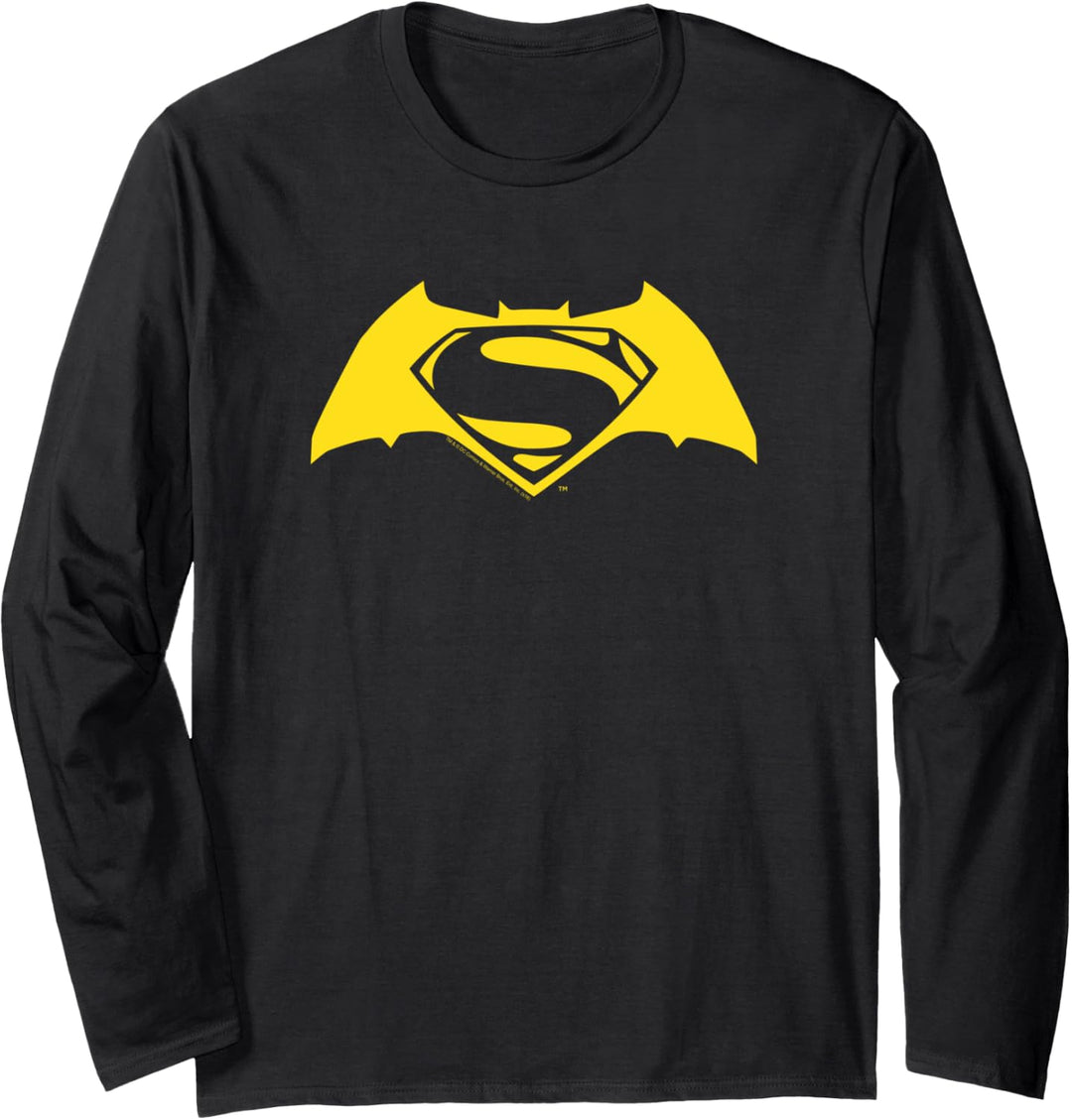 Batman v Superman Simple Logo Langarmshirt