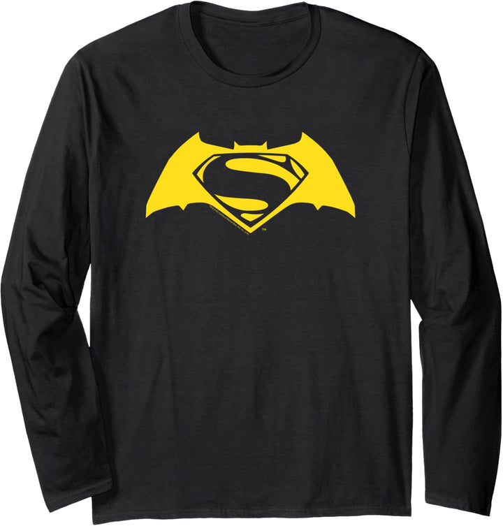 Batman v Superman Simple Logo Langarmshirt