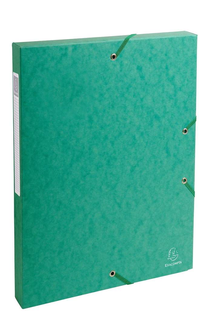 Exacompta 50303E 8er Pack Premium Sammelboxen aufgebaut mit Gummizug 25 mm breit aus extra starkem C