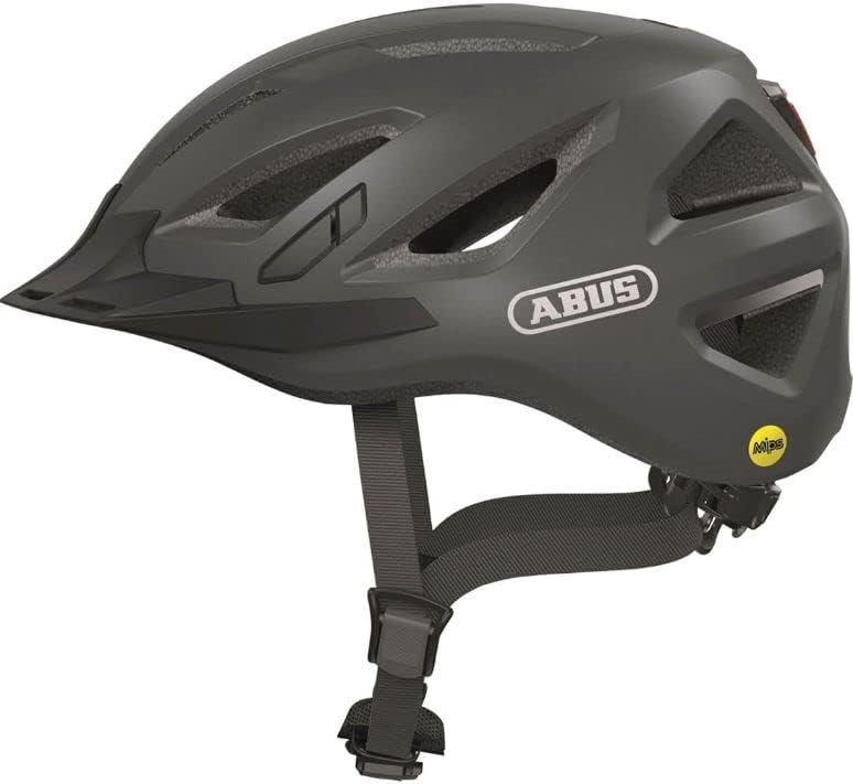 ABUS Stadthelm Urban-I 3.0 MIPS - Fahrradhelm mit Aufprallschutz, Rücklicht, Schirm und Magnetversch