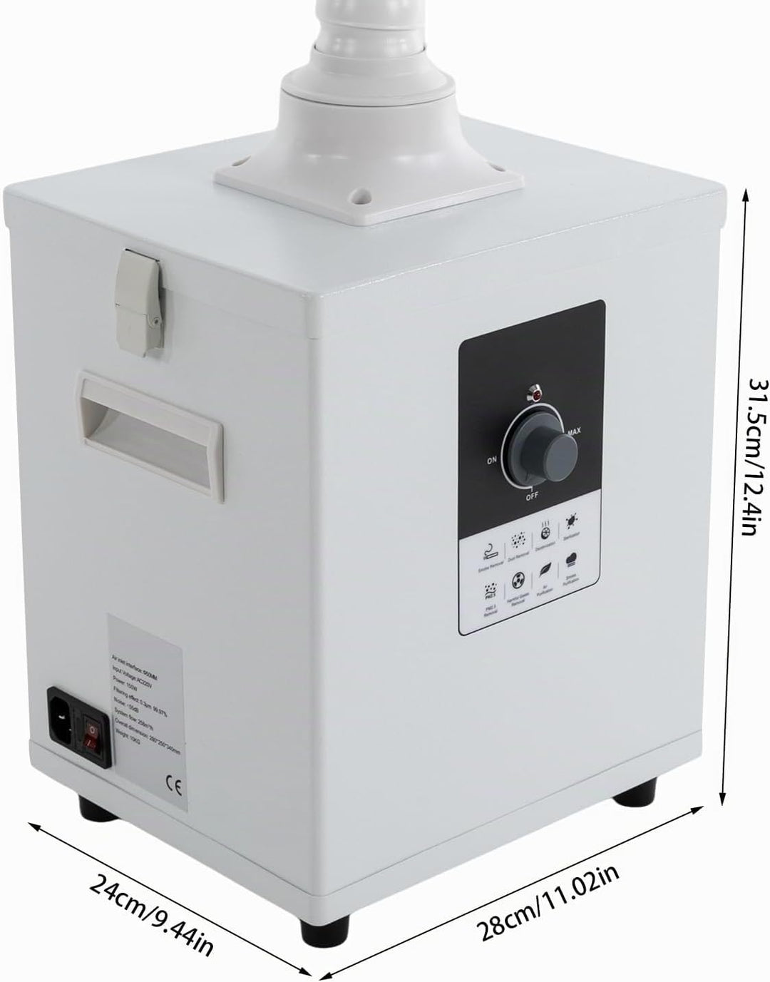 Lötrauchabsorber - Leistungsstarke 258m³/h 150W Absaugung, geräuscharmes, 3-stufiges Filtersystem mi