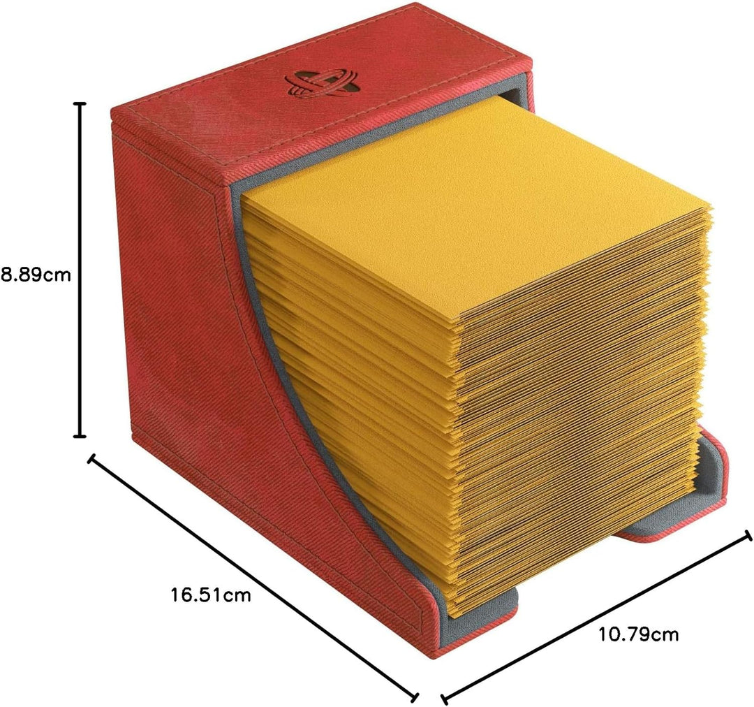 Gamegenic Watchtower 100-Card Convertible Deck Box, Red Rot, Rot