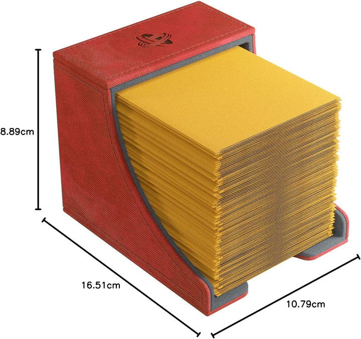 Gamegenic Watchtower 100-Card Convertible Deck Box, Red Rot, Rot