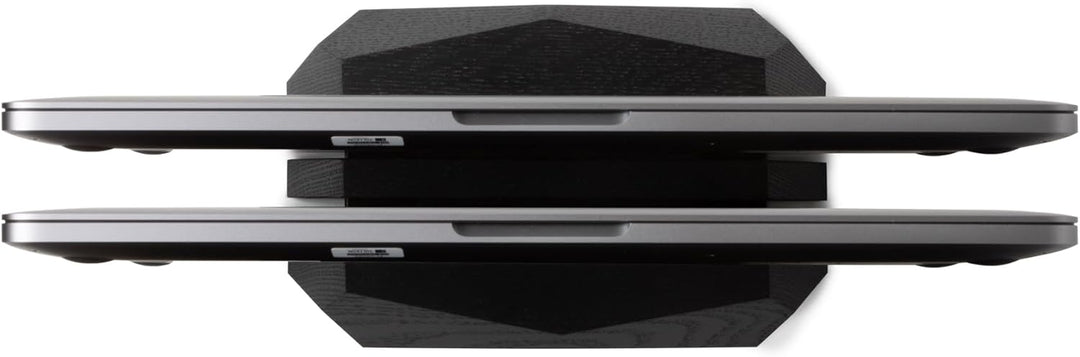 Oakywood - Laptop Ständer Vertikal - Laptop Stand aus Holz - Halterung für 2 Laptops, Verstellbar -