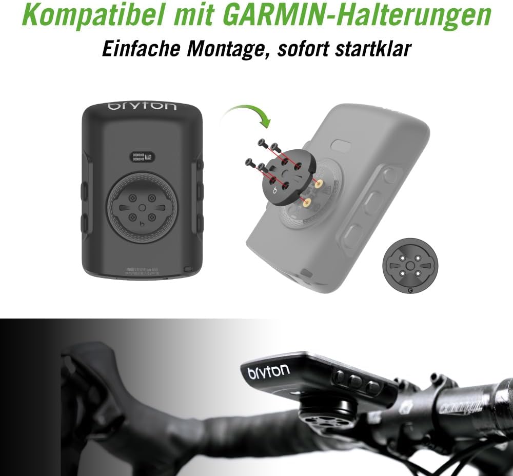 Bryton Rider 550 GPS Fahrradcomputer Sensor-Bundle mit 37 Stunden Akkulaufzeit, 2,8-Zoll Farbdisplay