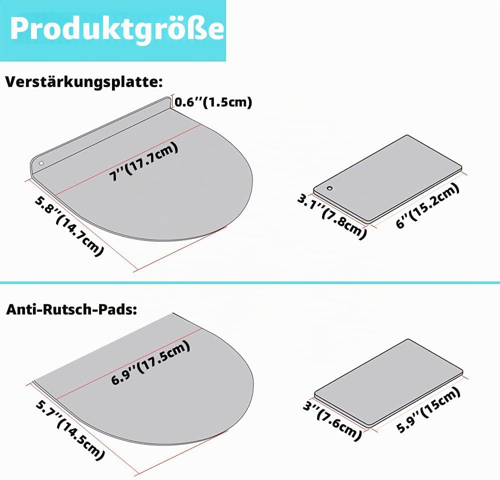 Stahl-Monitorhalterung, Verstärkungsplatte, Monitorarm-Verstärkungsplatte für zerbrechliche Tischpla