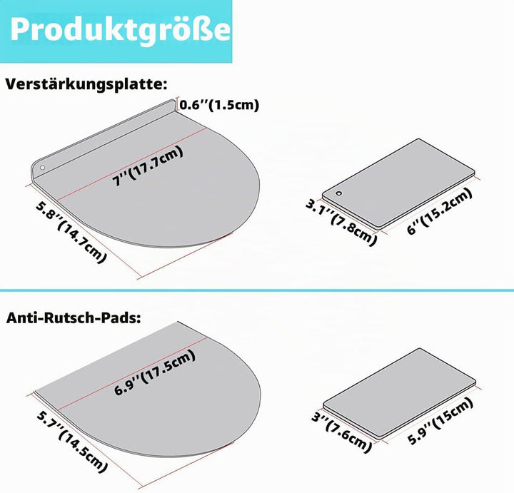 Stahl-Monitorhalterung, Verstärkungsplatte, Monitorarm-Verstärkungsplatte für zerbrechliche Tischpla