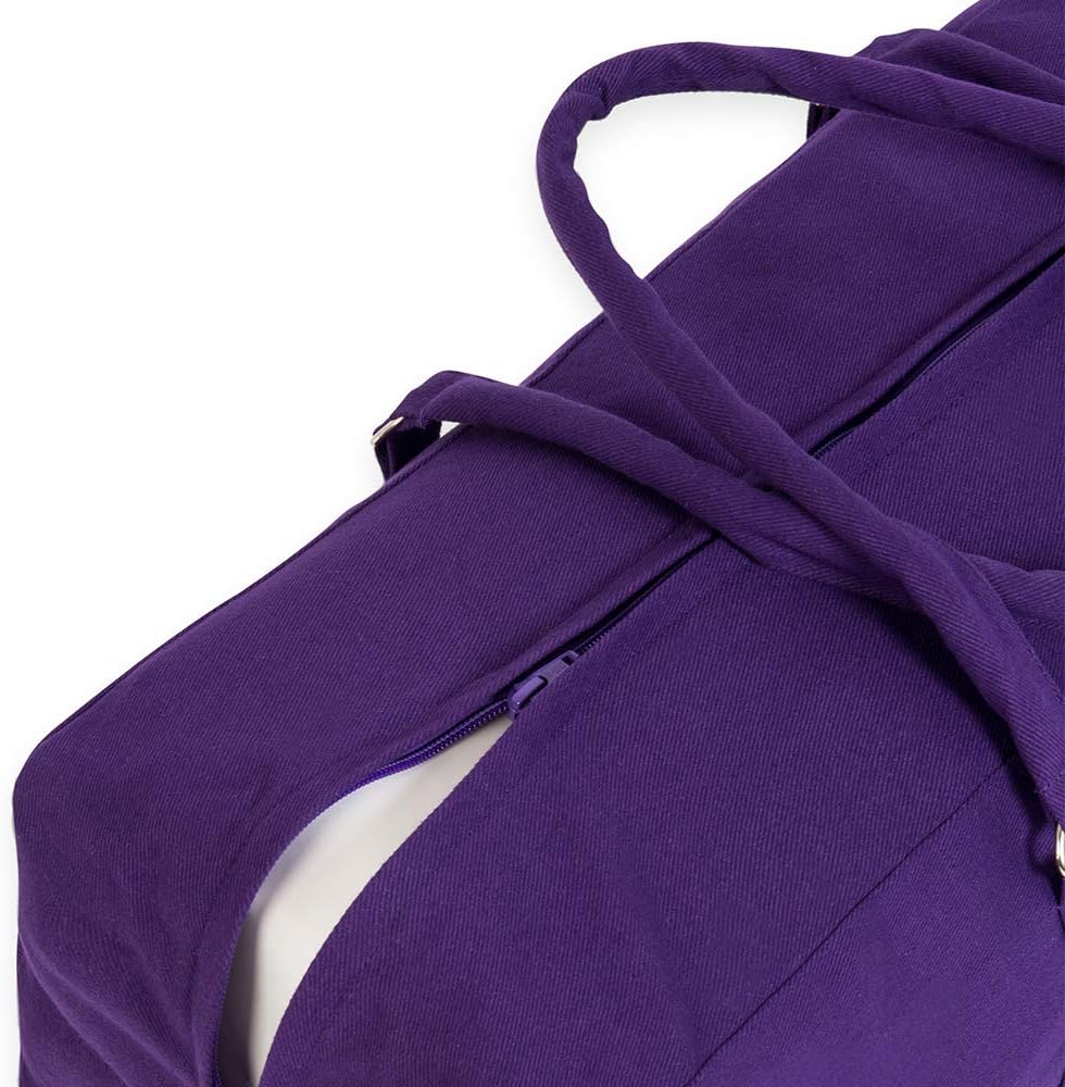 Yoga Studio YS/KitBag/SolidColours/Purple Yoga Kit, 71 x 23 x 18 cm, Baumwolle Yogamatte Tasche mit