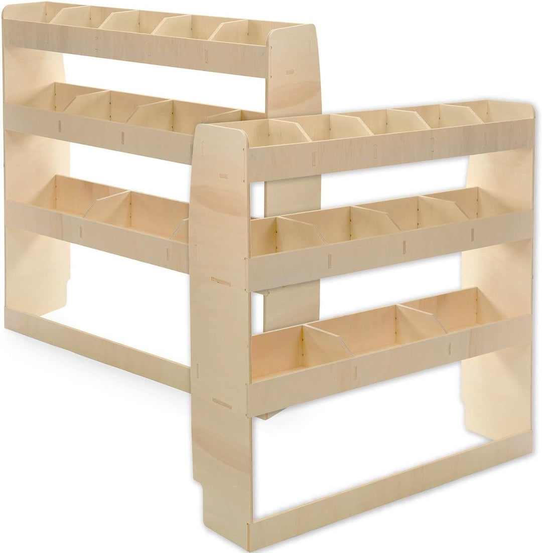 Vanify - Kompatibel mit Renault TRAFIC L2 2015+ Fahrzeugeinrichtung Fahrzeugregale, doppelte Regale