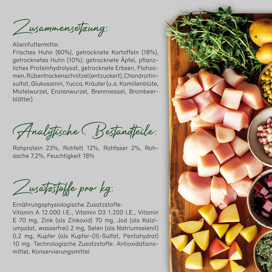 Primum- Soft Huhn mit Kartoffel - 15 kg - Halbfeuchtes Hundefutter - Getreidefreies Trockenfutter -