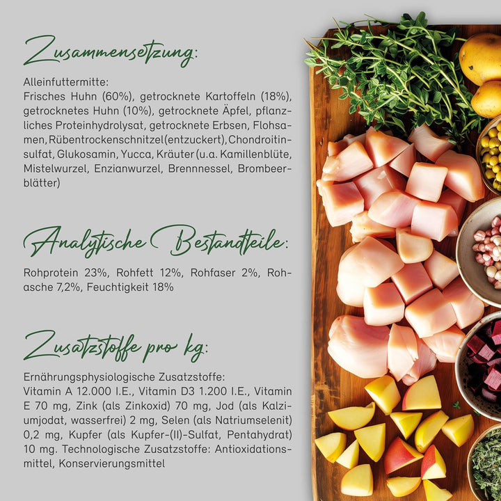 Primum- Soft Huhn mit Kartoffel - 15 kg - Halbfeuchtes Hundefutter - Getreidefreies Trockenfutter -