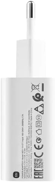 Xiaomi Mi Travel Charger Combo Set with USB-A to Type-C Charing Cable 1m, 67W White EU MDY-12-EJ