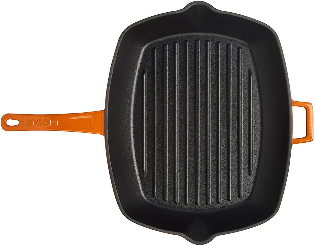 LAVA GRILLPAN M/TEGENGREEP 320X260 MM LVPGT2632K0O ORANGE/BLACK 26x32cm Farbverlauf Orange, 26x32cm