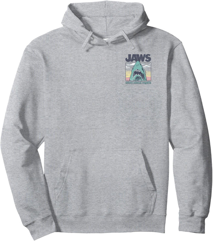 Jaws Amity Island Regatta Chest Back Boat Pullover Hoodie