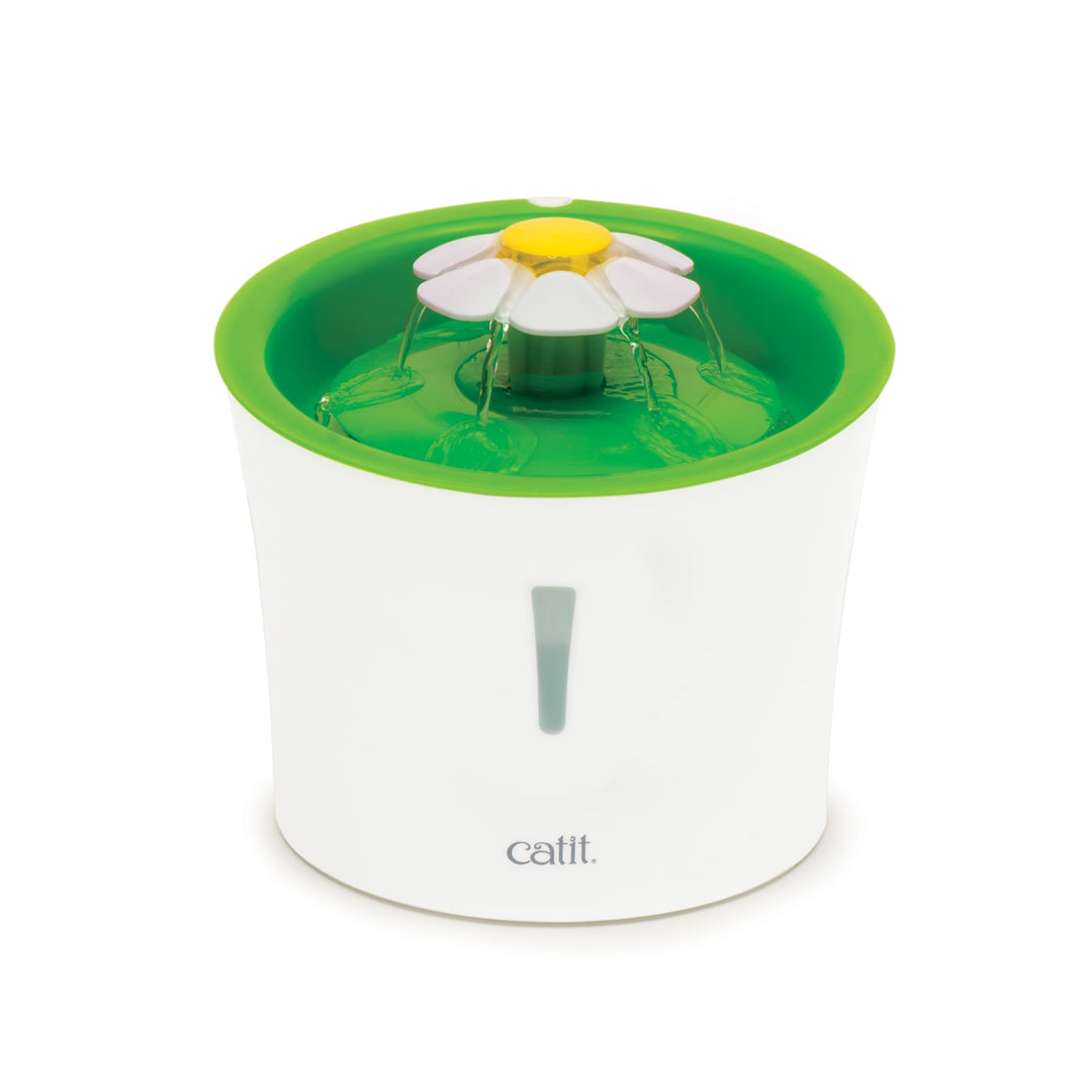 Catit Flower Fountain, Blumentrinkbrunnen für Katzen, 3L, weiss/grün, 1 Stück (1er Pack), 1 Stück (1