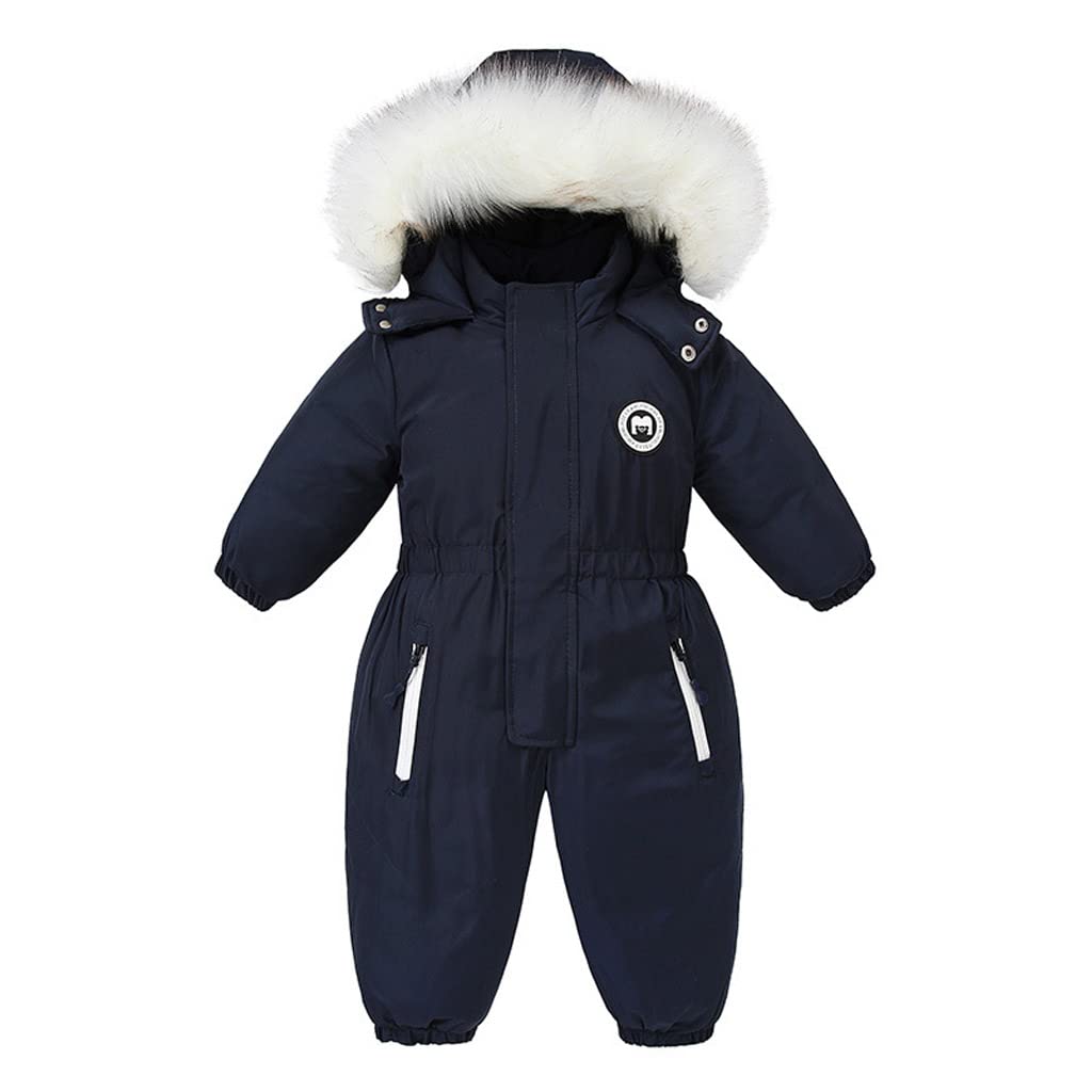 Baby Mädchen Schneeanzüge Overall Kinder Wasserdicht Strampler Skijacken Passen Jungen Vlies Mantel