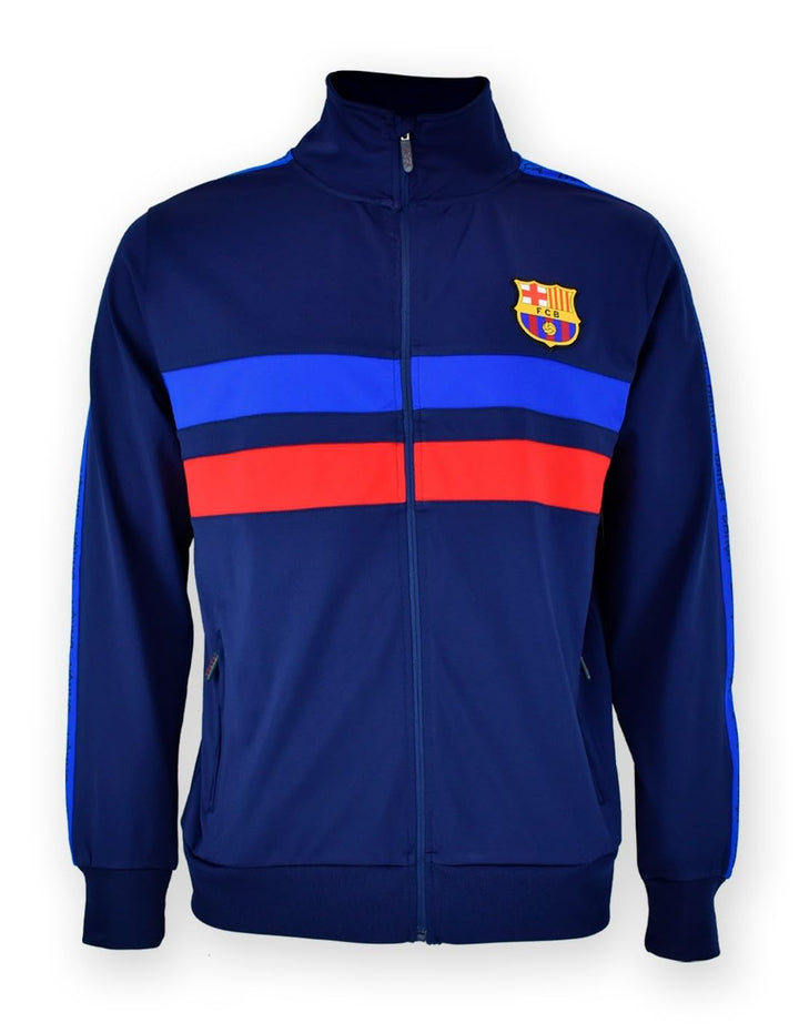 FC Barcelona Plus Sport Jacke Nr. 1 Navy mit Lizenz für Erwachsene, Grösse XL