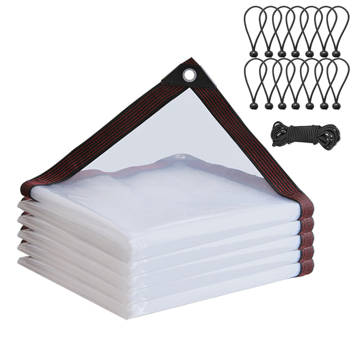 Transparent Plane mit ösen 2x3M,abdeckplane wasserdicht,Regenschutz Windschutz Mehrzweck Plane Für B