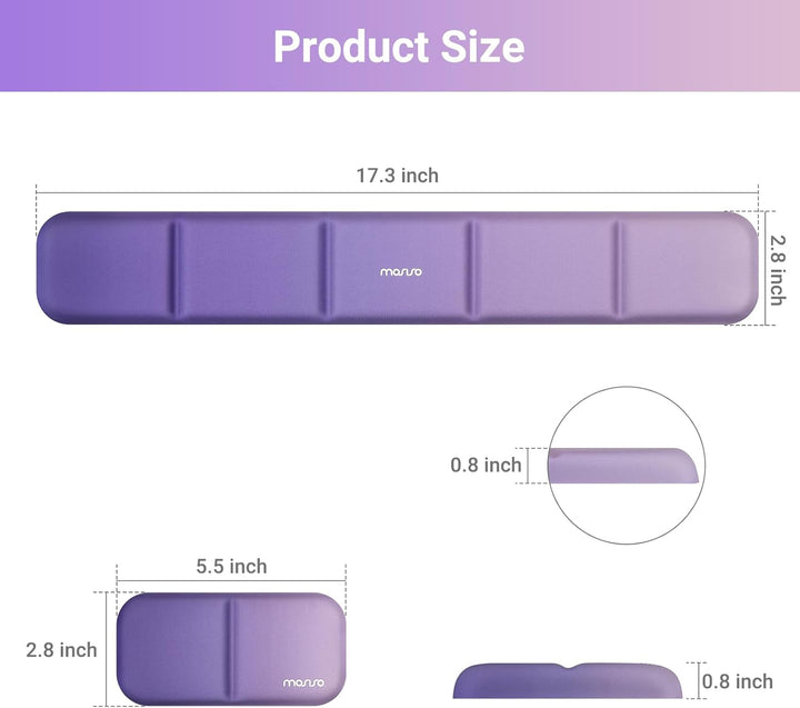 MOSISO Handballenauflage, Ergonomische Wrist Rest zur Entlastung Des Handgelenks mit PU Leder Memory