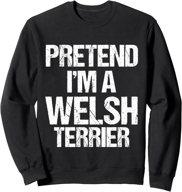 Pretend I'm An Welsh Springer Spaniel Minimalist Kostüm Sweatshirt