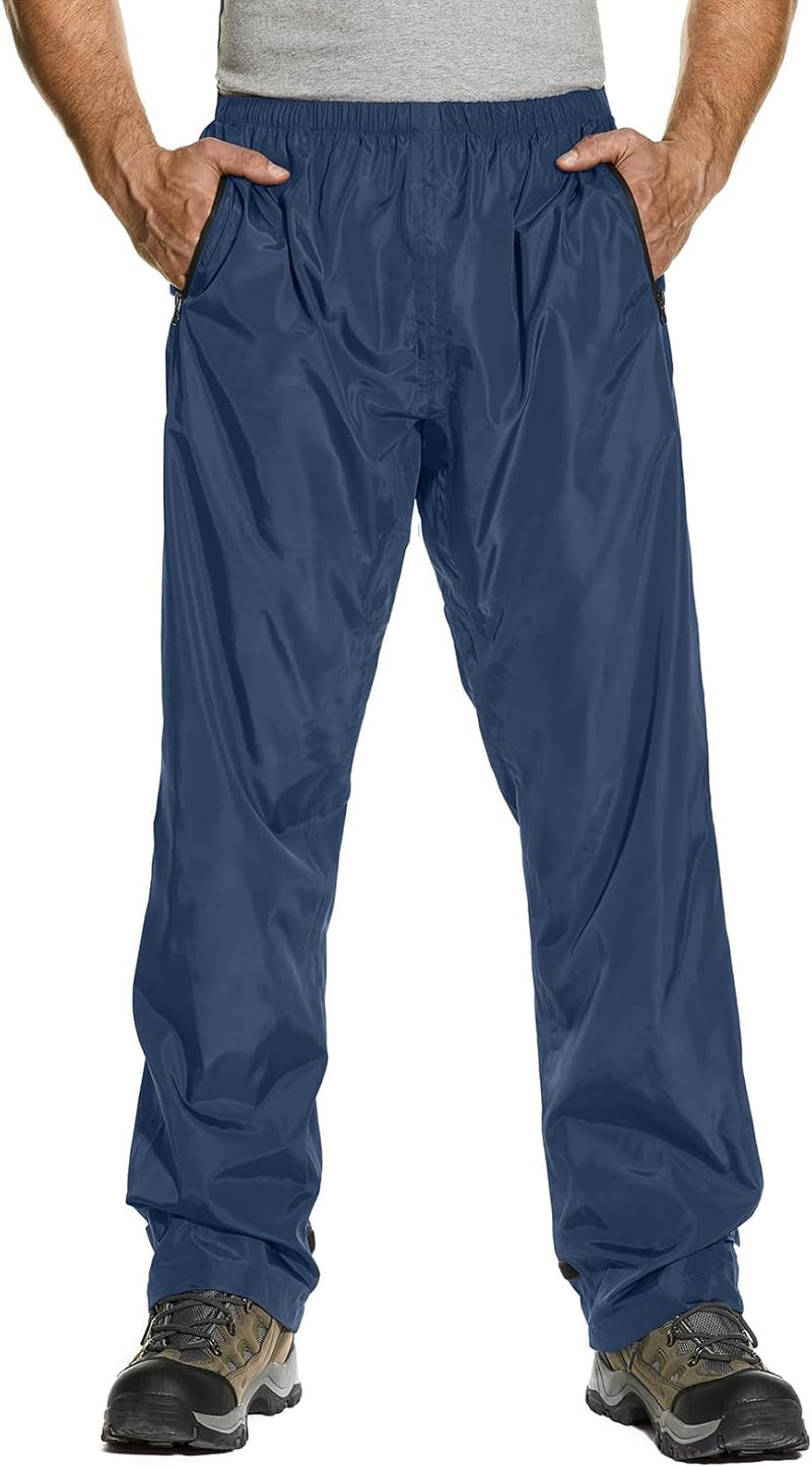 Asfixiado Regenhose Herren Fahrrad Leichte wasserdichte Winddichte Outdoorhose zum Wandern Camping T