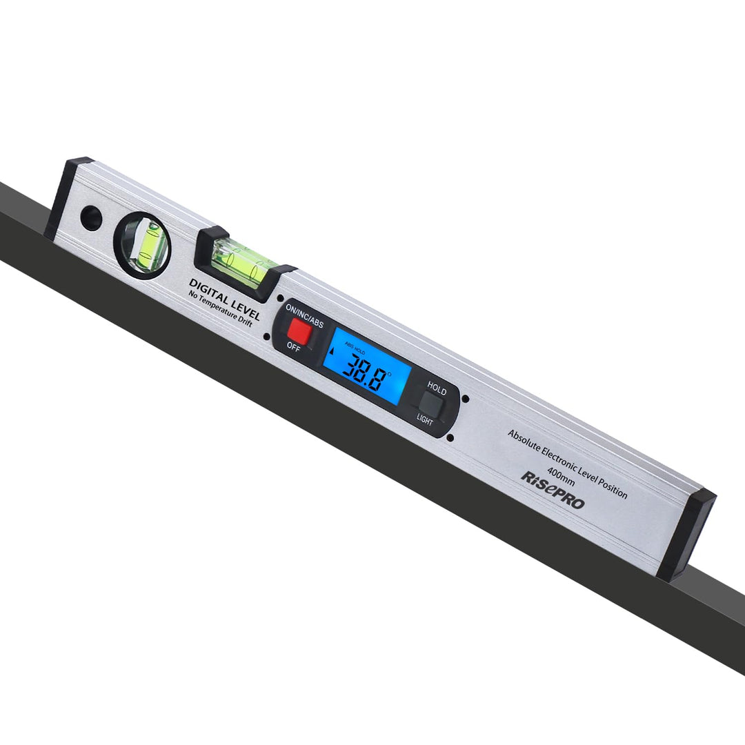 Neigungsmesser, RISEPRO Digitale Neigungsmesser Winkel Finder Gauge Spirit Level aufrecht Magnet 360