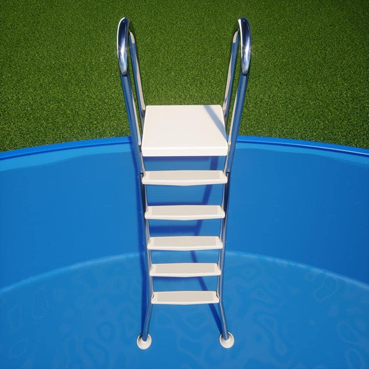 Original ASTRAL Edelstahl Leiter für 1,35 m Pool - 2X 5 Stufen - hochwertiges V2A