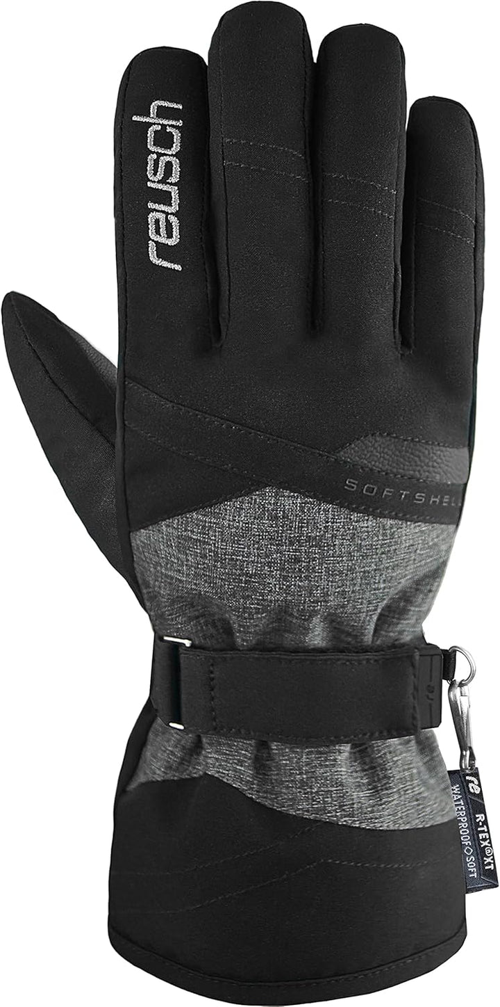 Reusch Damen Fingerhandschuhe Hellen R-TEX XT 7721 Black/Black Melange 7.5, 7721 Black/Black Melange