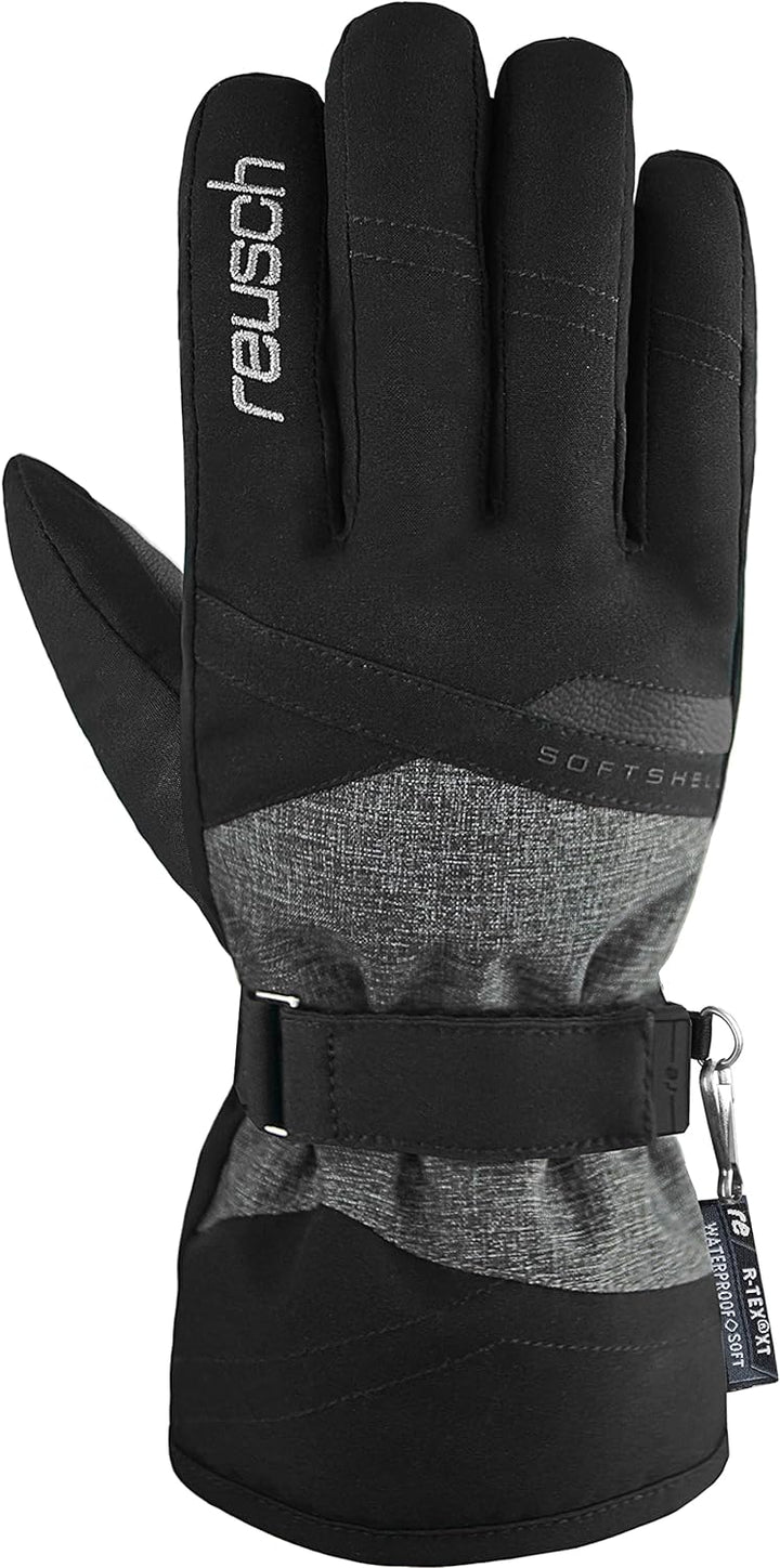 Reusch Damen Fingerhandschuhe Hellen R-TEX XT 7721 Black/Black Melange 8, 7721 Black/Black Melange 8