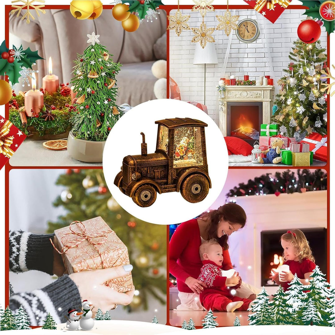 Weihnachtsbaum-LKW, Traktor-Schneekugel, dekorative Schneekugel LKW, Schneekugel-Laterne, Weihnachts