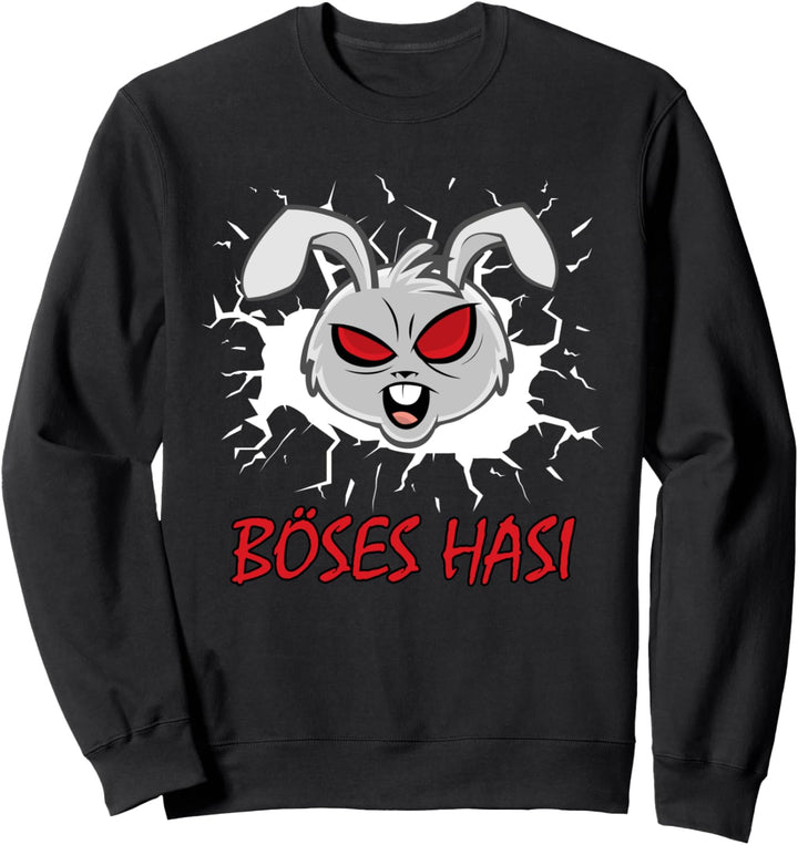 Böses Hasi - Lustiger Oster Hase Kaninchen Karnickel Langohr Sweatshirt