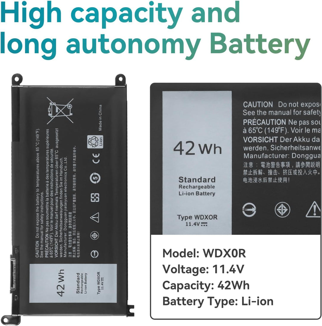 WDX0R WDXOR Laptop Akku für Dell Latitude 3180 3480 3580 3189 3379 Inspiron 15 5565 5567 5568 5578 5