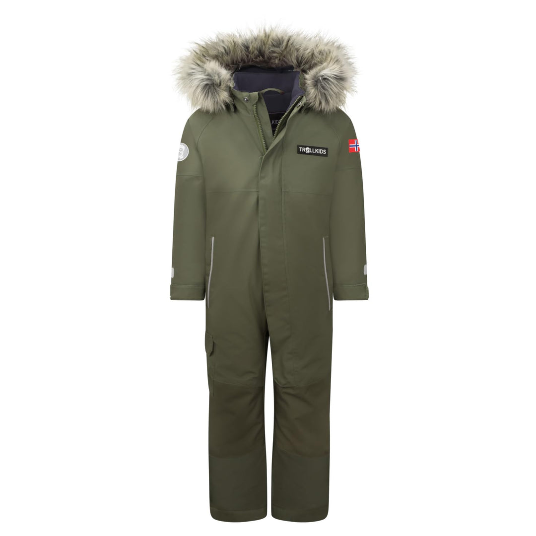 Trollkids Schneeanzug Kirkenes 80 Dunkle Olive/Marine, 80 Dunkle Olive/Marine