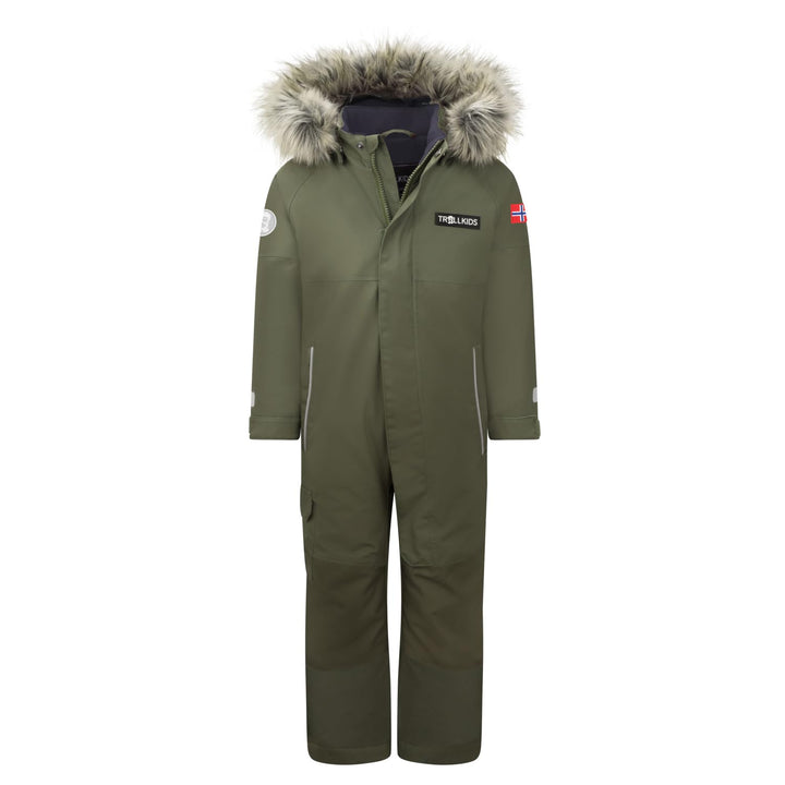Trollkids Schneeanzug Kirkenes 80 Dunkle Olive/Marine, 80 Dunkle Olive/Marine