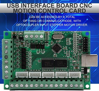 12-24V-Treiberplatine, CNC-USB-Mach3-Platine, 5-Achsen-Schnittstellentreiber Motion Controller