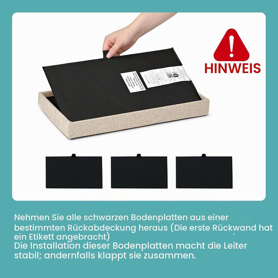 COZY KISS Hundetreppe für Kleine Hunde mit Stauraum und Katzenöffnung, Breite Haustiertreppe Faltbar