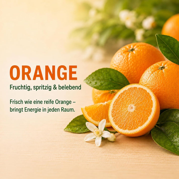 Kerzensand mit Duft 500g – Duftkerzensand [Orange] – 6 Dochte inklusive – 100% Pflanzenwachs, russar