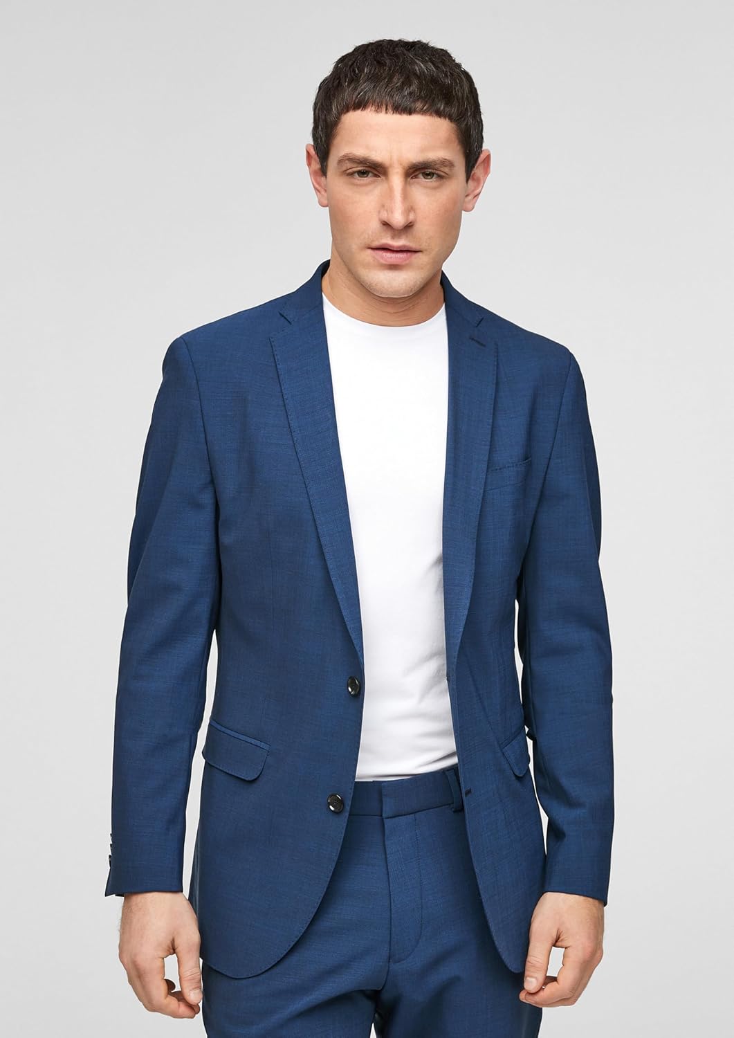 s.Oliver Slim Fit: Sakko mit Hyperstretch 40 Blau, 40 Blau