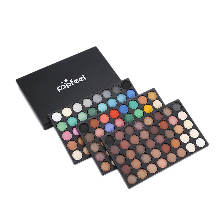 FantasyDay 120 Farben Hochpigmentierte Warme Natürliche Matt Schminke Lidschatten Palette Makeup Kit