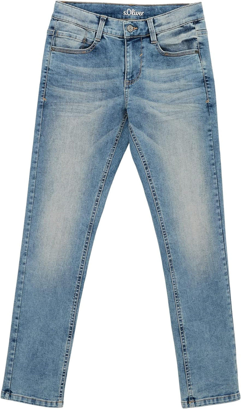 s.Oliver Jungen Jeans, Seattle Regular Fit 134 Slim Blau, 134 Slim Blau