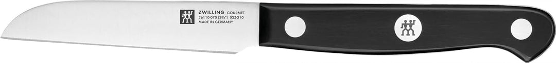 ZWILLING Gourmet Gemüsemesser, 8 cm, Rostfreier Spezialstahl, Ergonomischer Kunststoff-Griff, Schwar