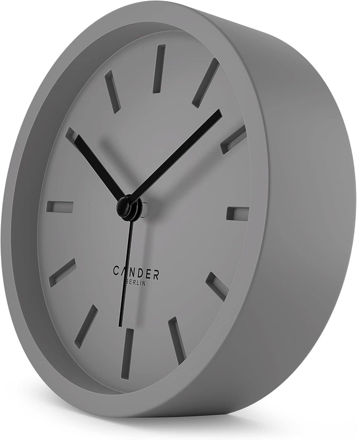 Cander Berlin MNU 2512 K Wecker lautlos ohne Ticken 12 cm analog batteriebetrieben ohne Tickgeräusch